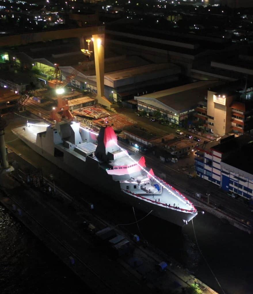 Indonesia Luncurkan Fregat Berbasis Arrowhead 140 Buatan Dalam Negeri Pertama