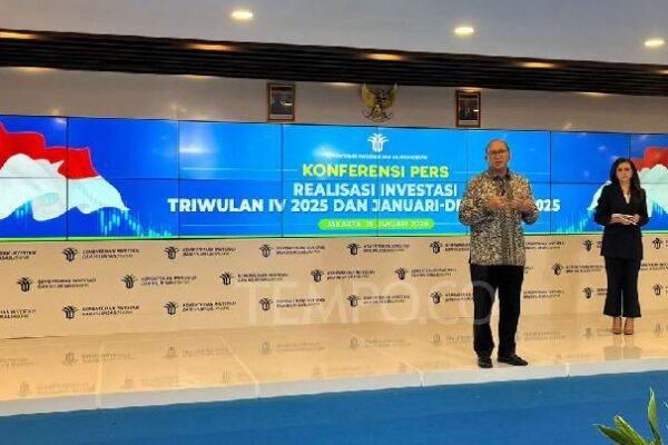 Realisasi Investasi Indonesia Meningkat 12,7% pada Tahun 2025