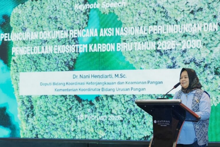 Indonesia meluncurkan rencana aksi nasional untuk ekosistem karbon biru.