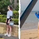 Aktivis vegan Tash Peterson menikmati berselancar di Indonesia saat ia ‘mengambil jeda’ dari aktivitas aktivismenya di tengah ajang Melbourne Cup