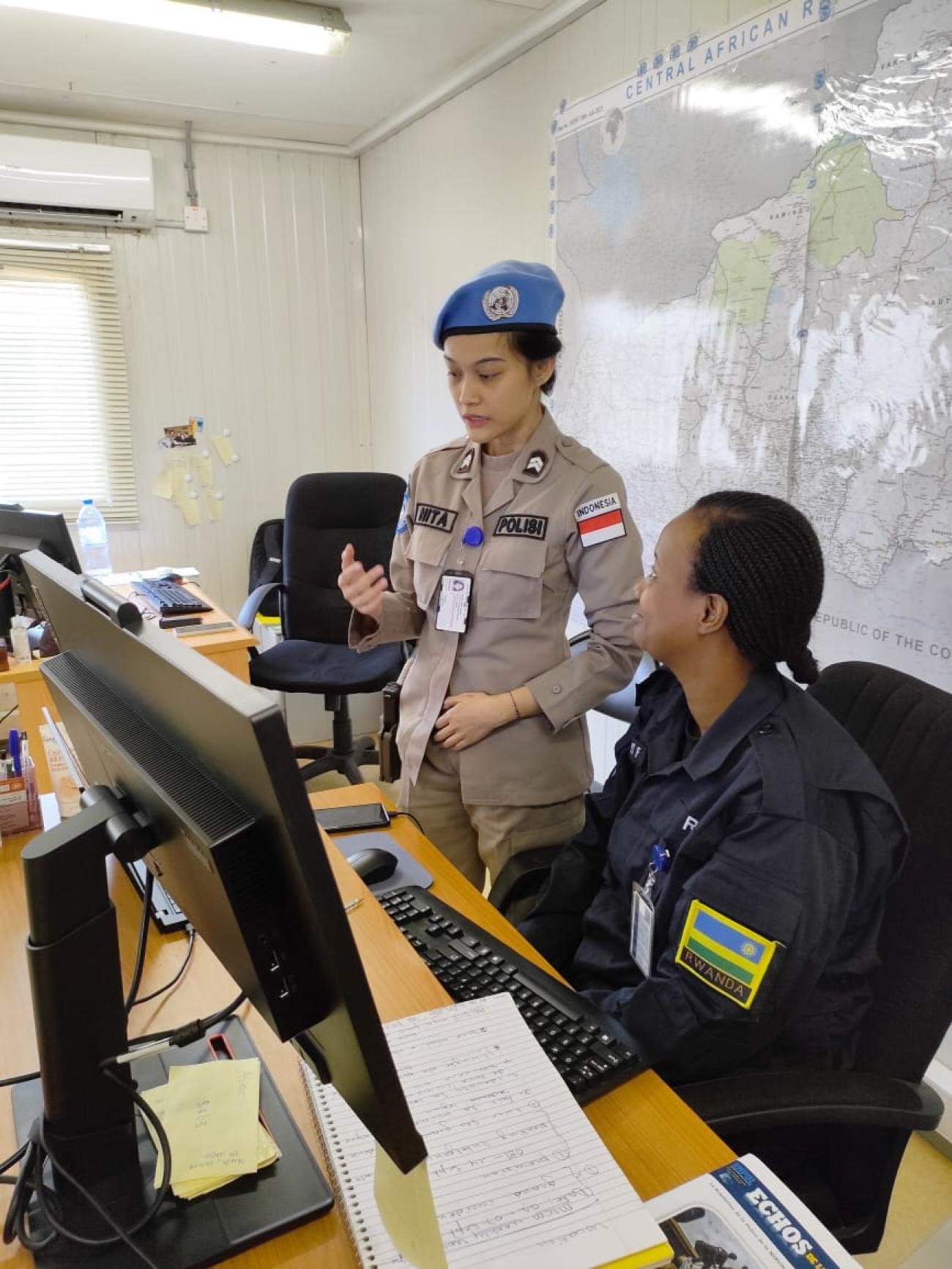 Anggota Pasukan Penjaga Perdamaian Indonesia yang bertugas di Republik Afrika Tengah akan menerima Penghargaan Polisi Wanita Terbaik Tahun 2023 dari PBB