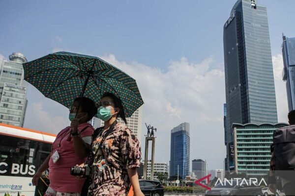 BMKG mencatat adanya penurunan suhu panas di Indonesia