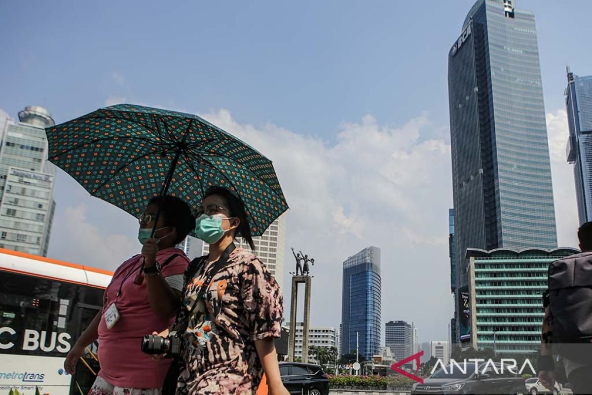 BMKG mencatat adanya penurunan suhu panas di Indonesia