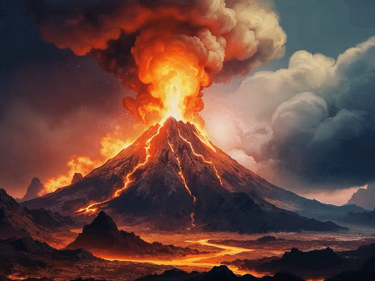 Penjelasan Penyebab Letusan Gunung di Indonesia; Gunung Semeru - Magma dan Lava